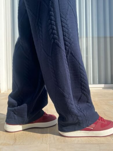 PANTALON LARGE - Bleu Marine, XXL